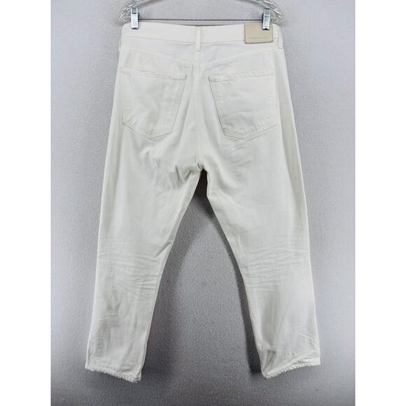 CITIZENS OF HUMANITY Jeans 29 Charlotte High Rise Straight Buttonfly White USA - Picture 2 of 16
